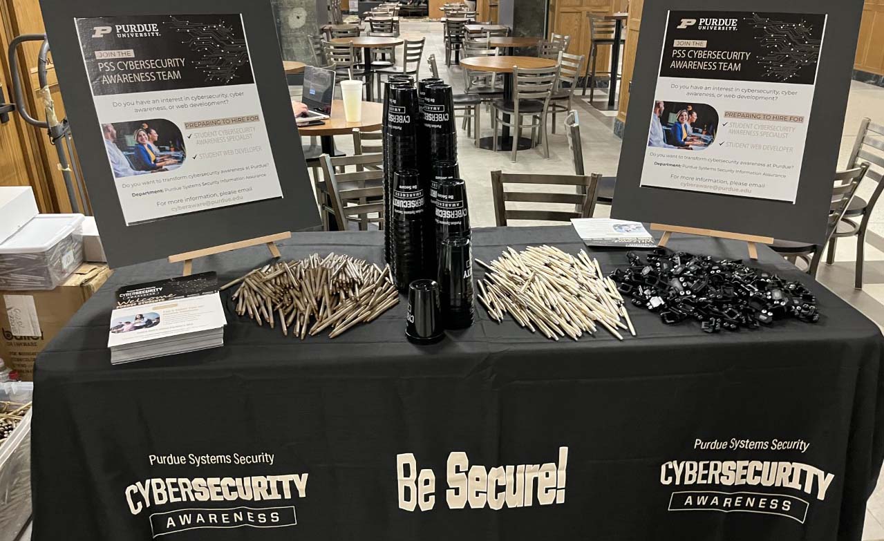 The CyberSecurity Awareness program aims to teach and train faculty, staff, and students about ongoing cybersecurity threats by hosting events, conducting training and engaging the community to raise awareness about the need for cybersecurity.